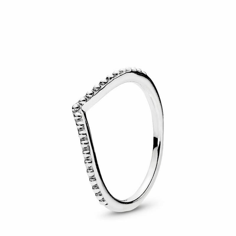 Pandora Australia Beaded Wish Stackable Ring - Sterling Silver | JFCDLN149